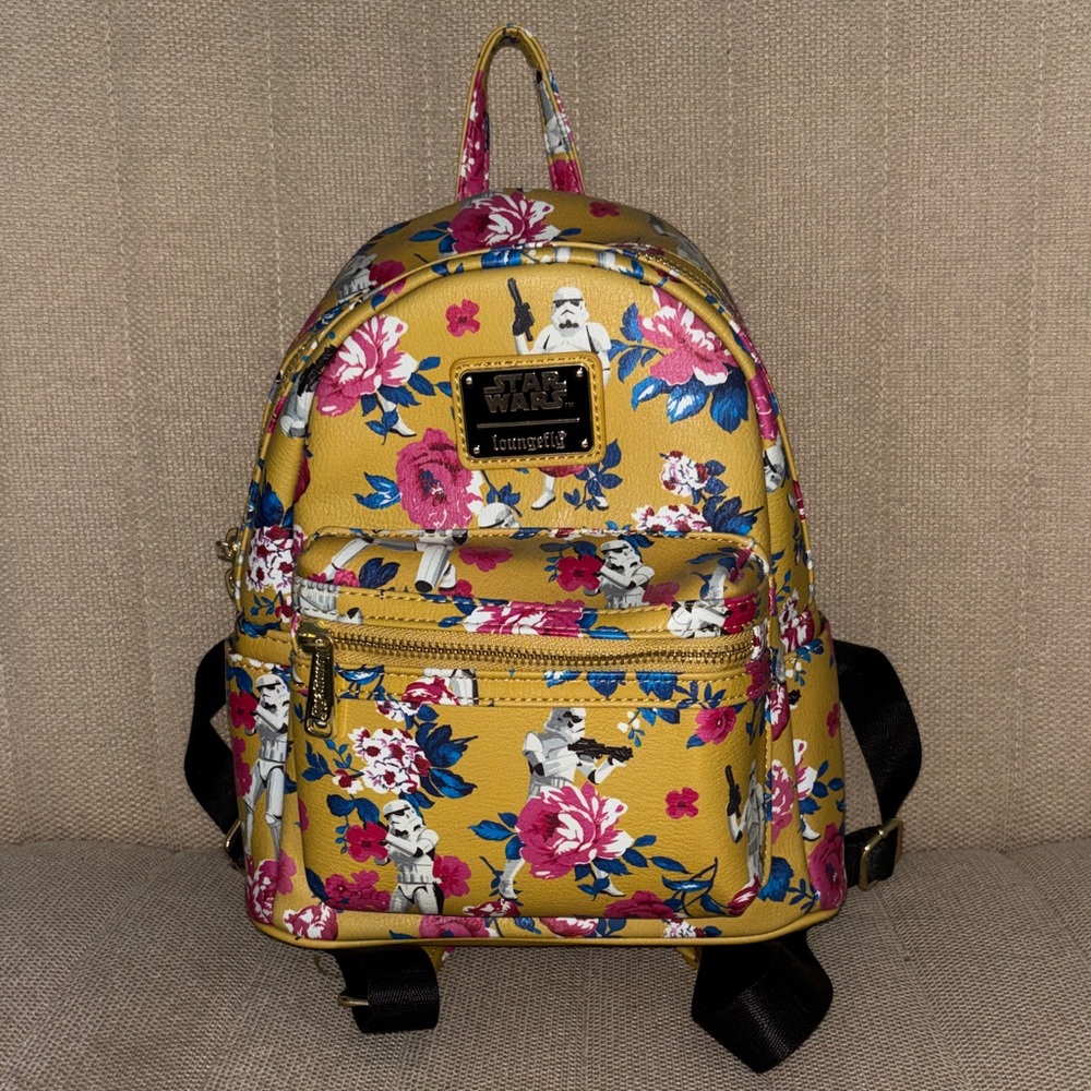 Loungefly Yellow Floral Stormtrooper Mini Backpack